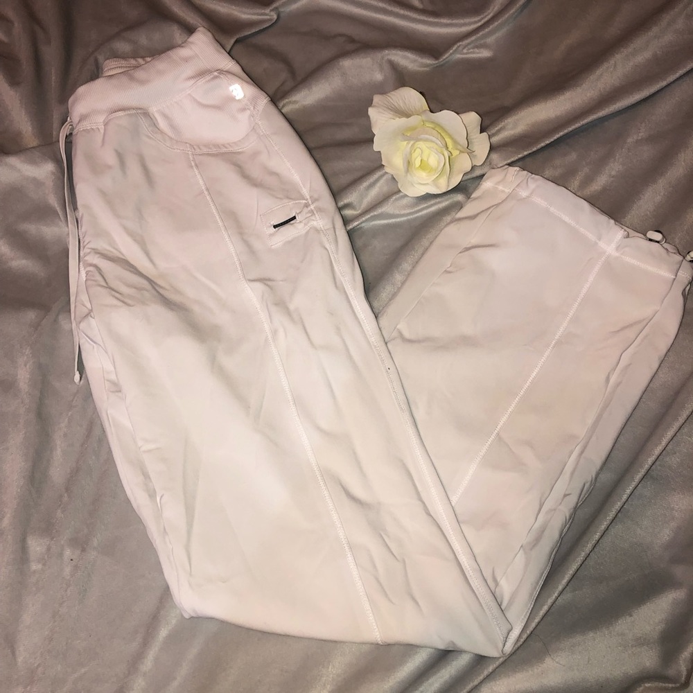 Cherokee Infinity Drawstring White Scrub Pants - image 3